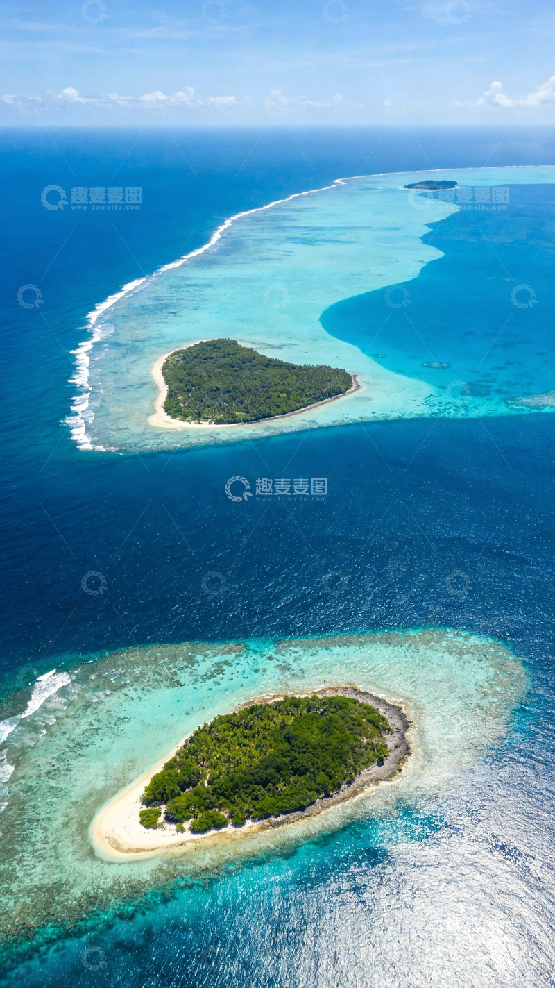 高清大图下载【趣麦麦图】海岛风光航拍景观