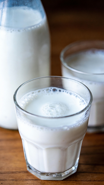 玻璃杯牛奶饮品静物