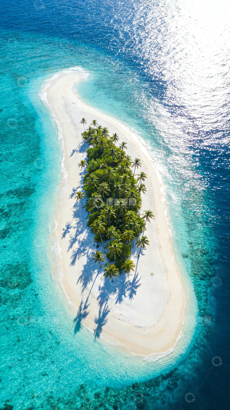 高清大图下载【趣麦麦图】热带岛屿风光航拍图