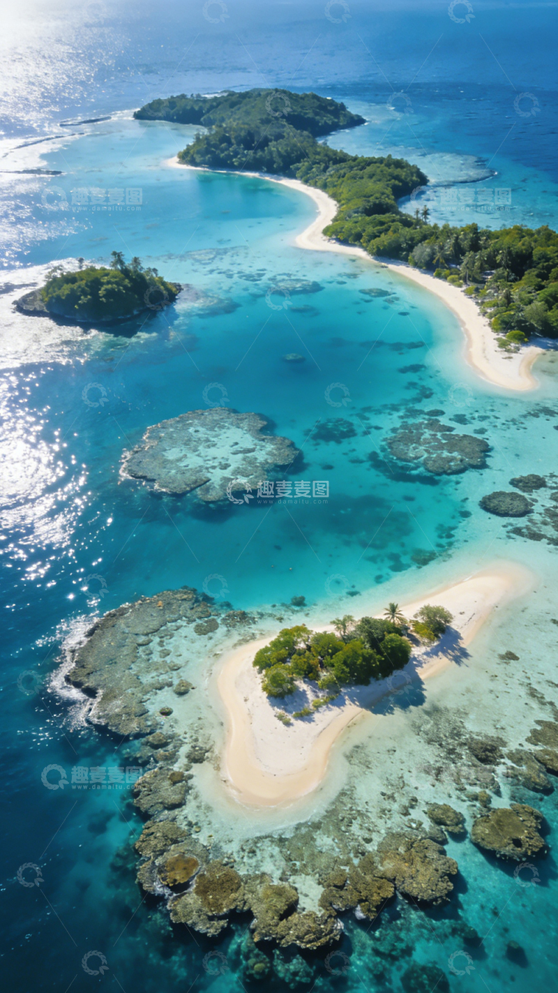 高清大图下载【趣麦麦图】海岛风光航拍