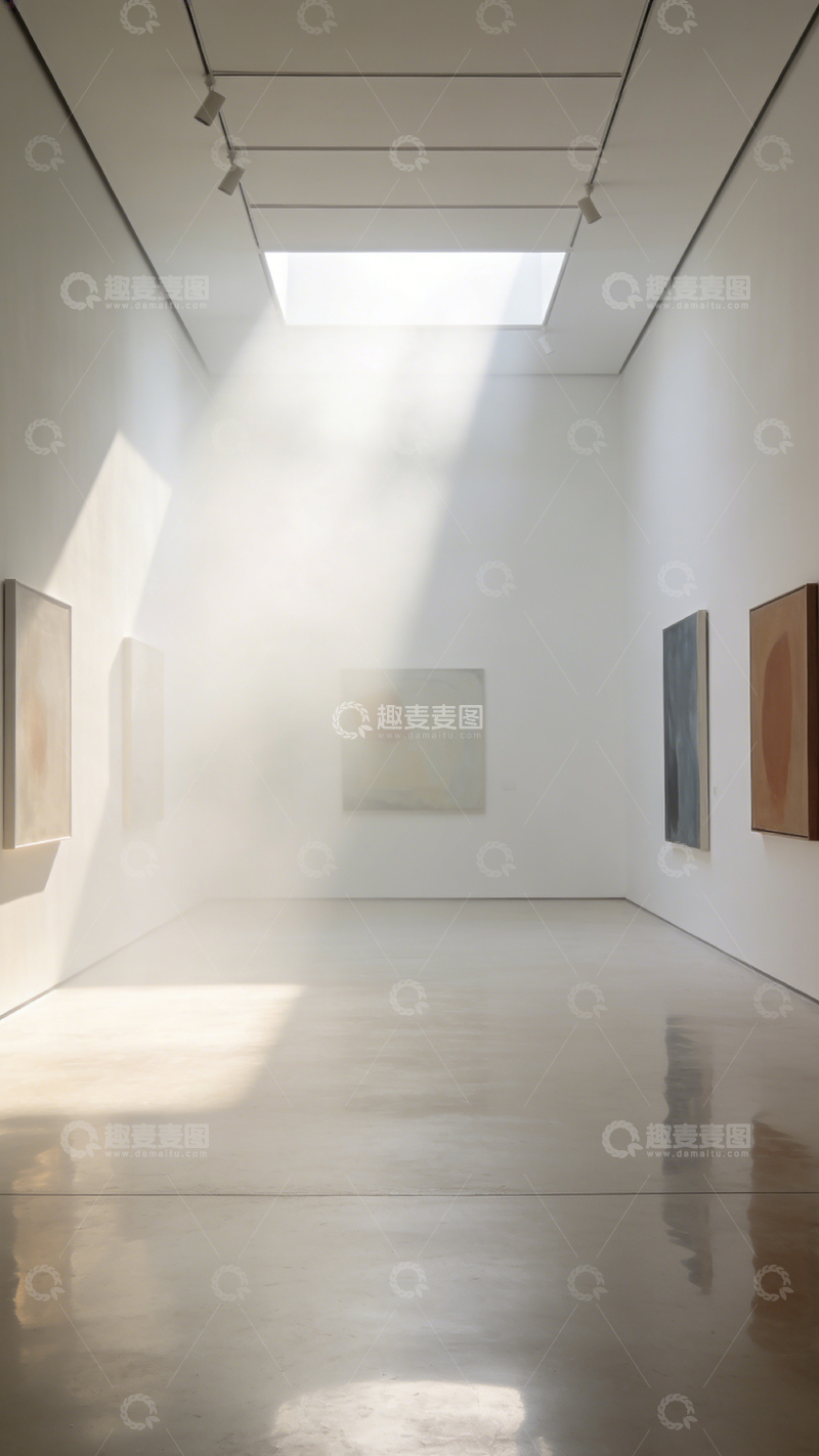 高清大图下载【趣麦麦图】简约美术馆光影艺术