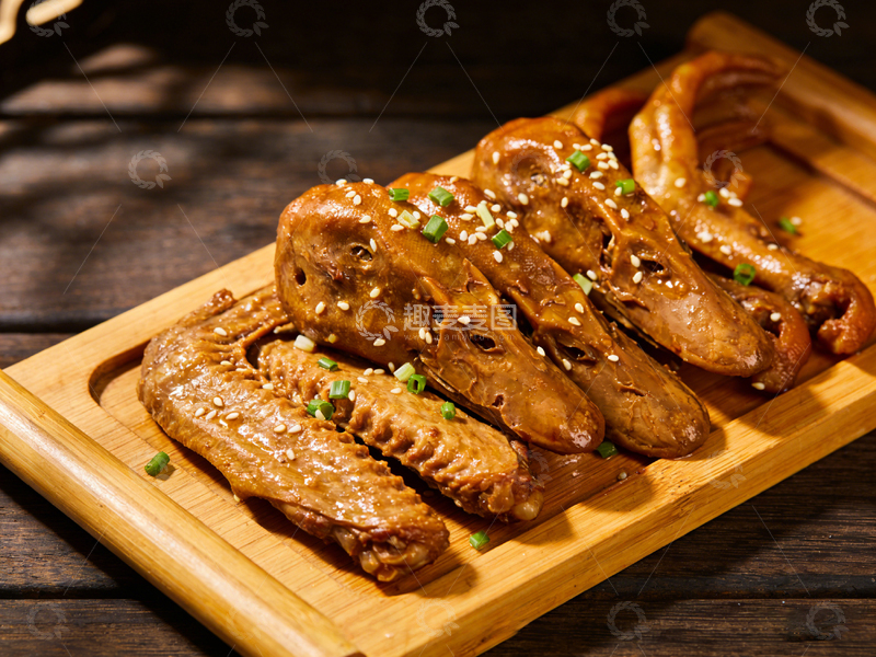高清大图下载【趣麦麦图】卤味鸭货美食摄影