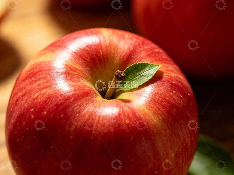 高清大图下载【趣麦麦图】新鲜红苹果摄影特写