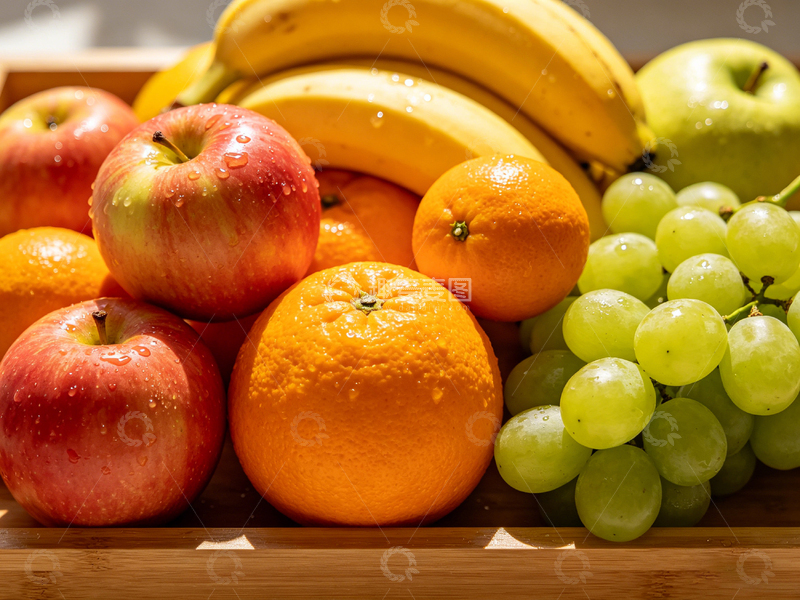 高清大图下载【趣麦麦图】新鲜水果拼盘摄影图片