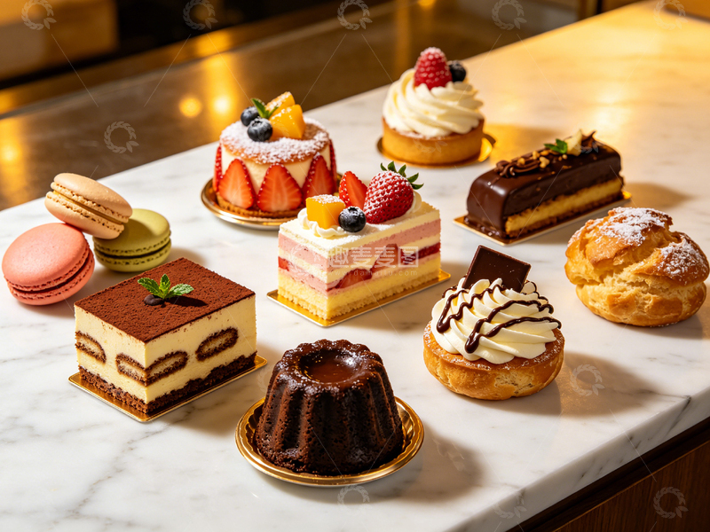 高清大图下载【趣麦麦图】法式糕点美食摄影图片
