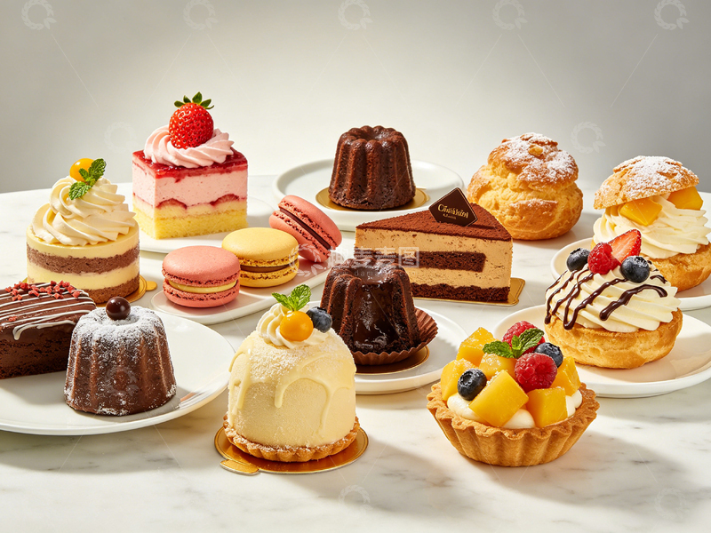 高清大图下载【趣麦麦图】美味甜点组合摄影