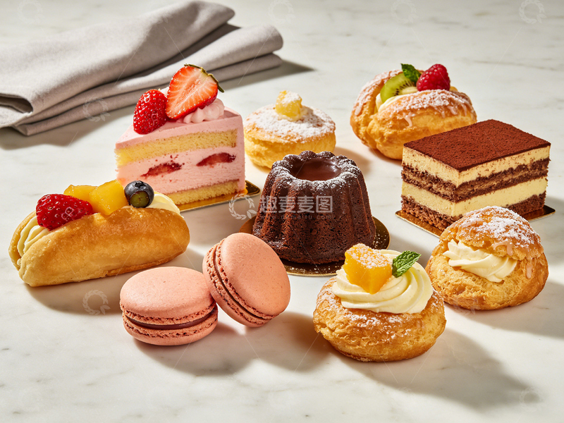 高清大图下载【趣麦麦图】精致糕点美食摄影图片