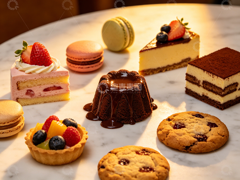 高清大图下载【趣麦麦图】精美甜点组合摄影