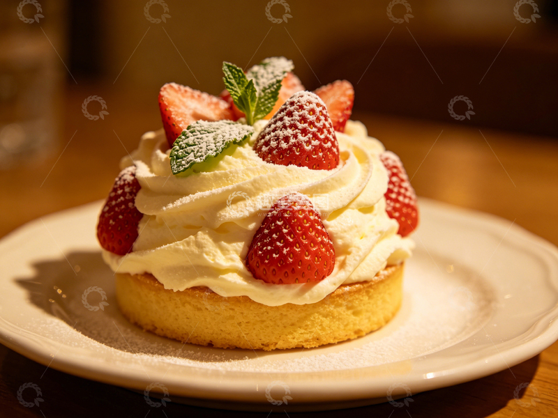 高清大图下载【趣麦麦图】美味草莓蛋糕甜点美食摄影