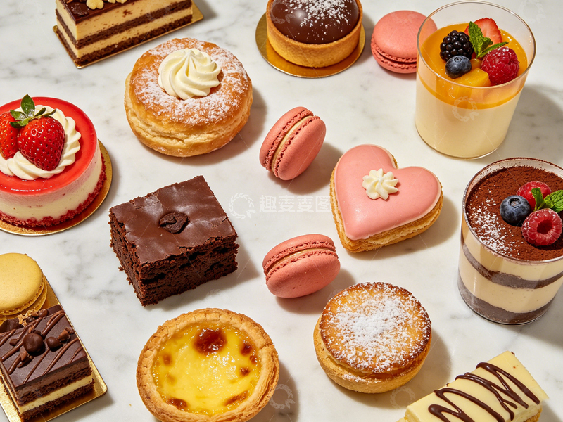 高清大图下载【趣麦麦图】法式甜点美食摄影图片