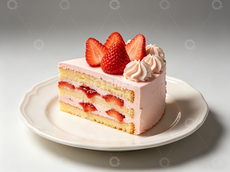 高清大图下载【趣麦麦图】草莓奶油蛋糕美食摄影11