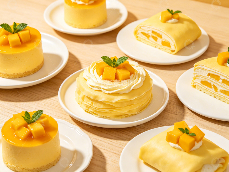 高清大图下载【趣麦麦图】芒果甜点美食摄影图片1
