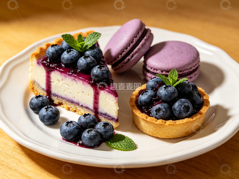 高清大图下载【趣麦麦图】精致甜点盘1