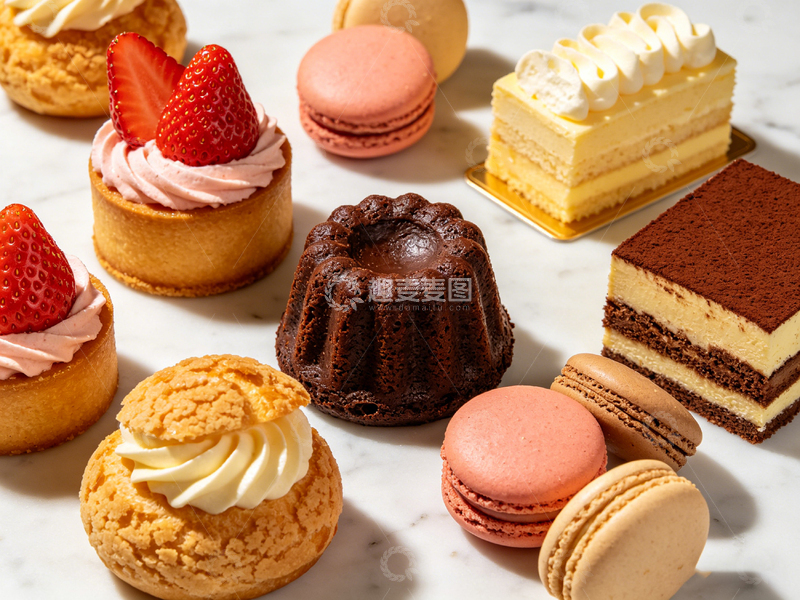 高清大图下载【趣麦麦图】甜点美食组合摄影图片