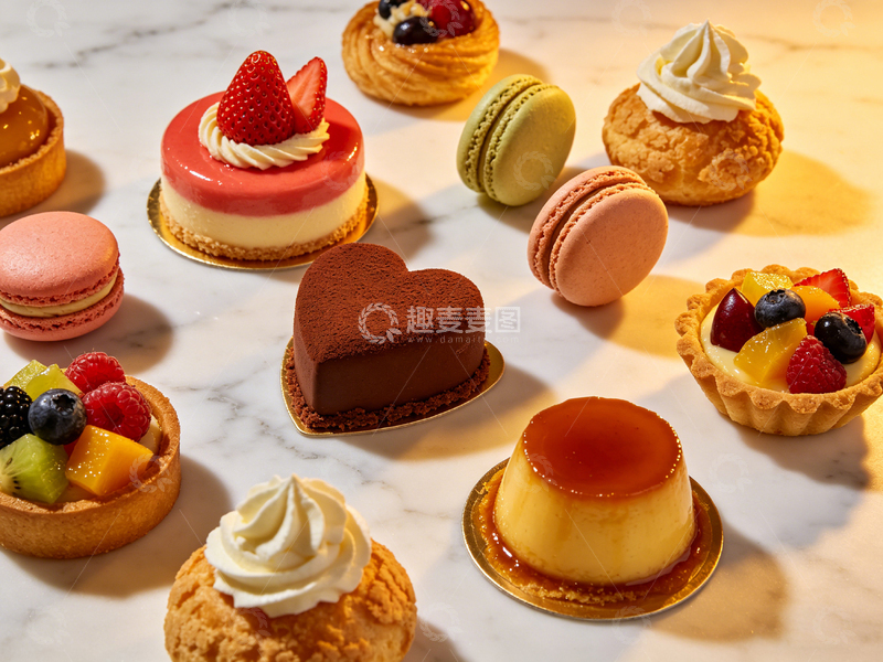 高清大图下载【趣麦麦图】精致法式甜点美食摄影图片