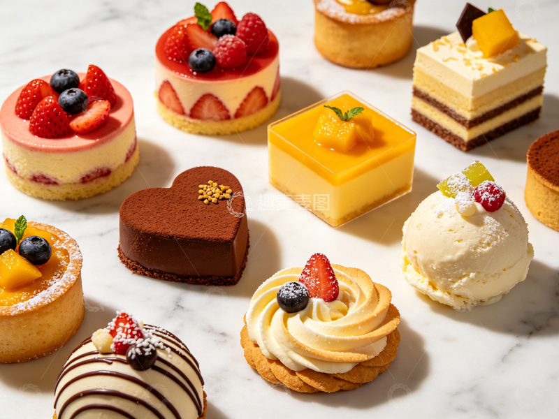 高清大图下载【趣麦麦图】精美甜点组合摄影