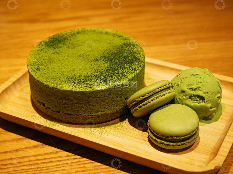 高清大图下载【趣麦麦图】抹茶甜点拼盘美食摄影