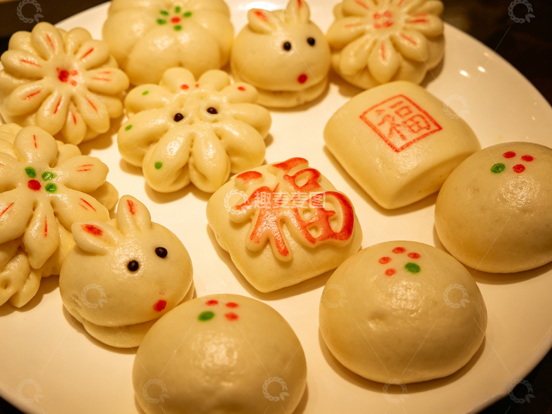 高清大图下载【趣麦麦图】中式面点节日庆祝美食