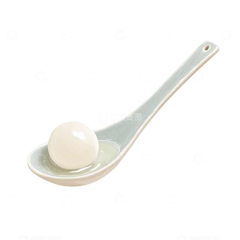 高清大图下载【趣麦麦图】白色珍珠般的陶瓷汤匙奇观