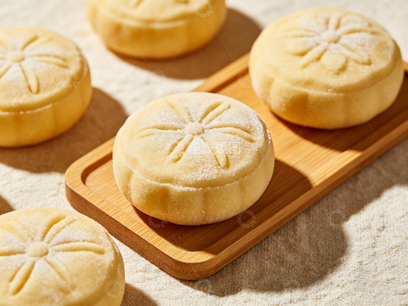 高清大图下载【趣麦麦图】简约风格绿豆糕美食摄影