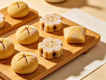 温馨中秋糕点美食摄影