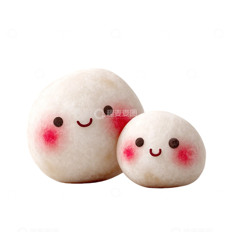 高清大图下载【趣麦麦图】糯米团子微笑星球