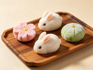 日式和果子甜点摆盘