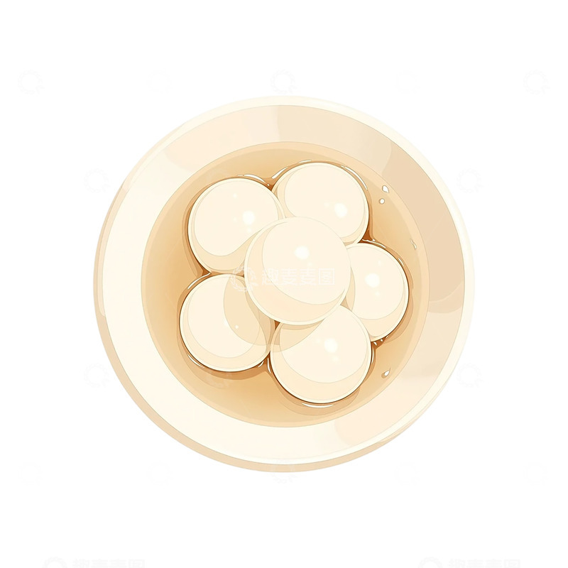 高清大图下载【趣麦麦图】融化在碗中的白色珍珠