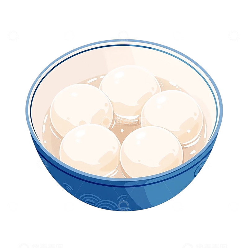高清大图下载【趣麦麦图】白玉般晶莹的汤圆盛宴