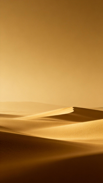 沙漠光影金黄沙丘
