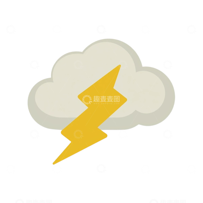 高清大图下载【趣麦麦图】雷霆怒吼中的乌云裂变