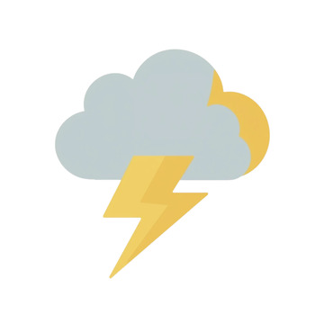 雷暴云中的闪电奇迹