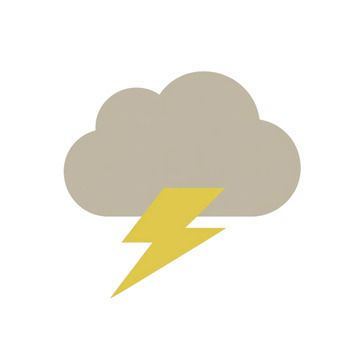 雷电云层的阴影交响