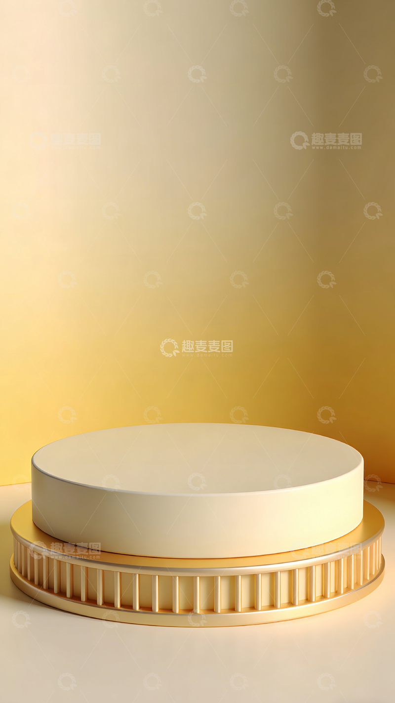 高清大图下载【趣麦麦图】简约金色展示台