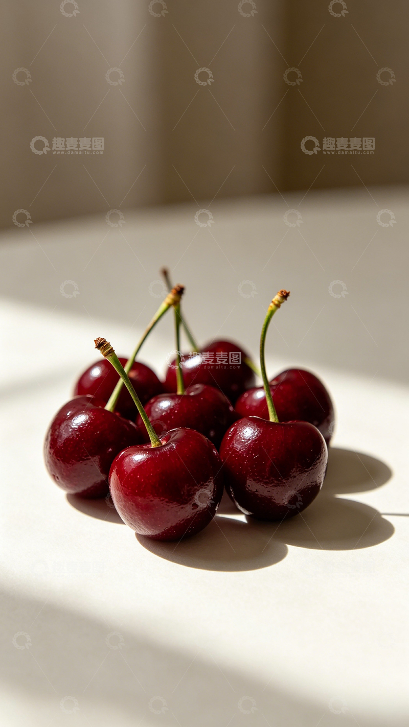 高清大图下载【趣麦麦图】光影樱桃美食摄影