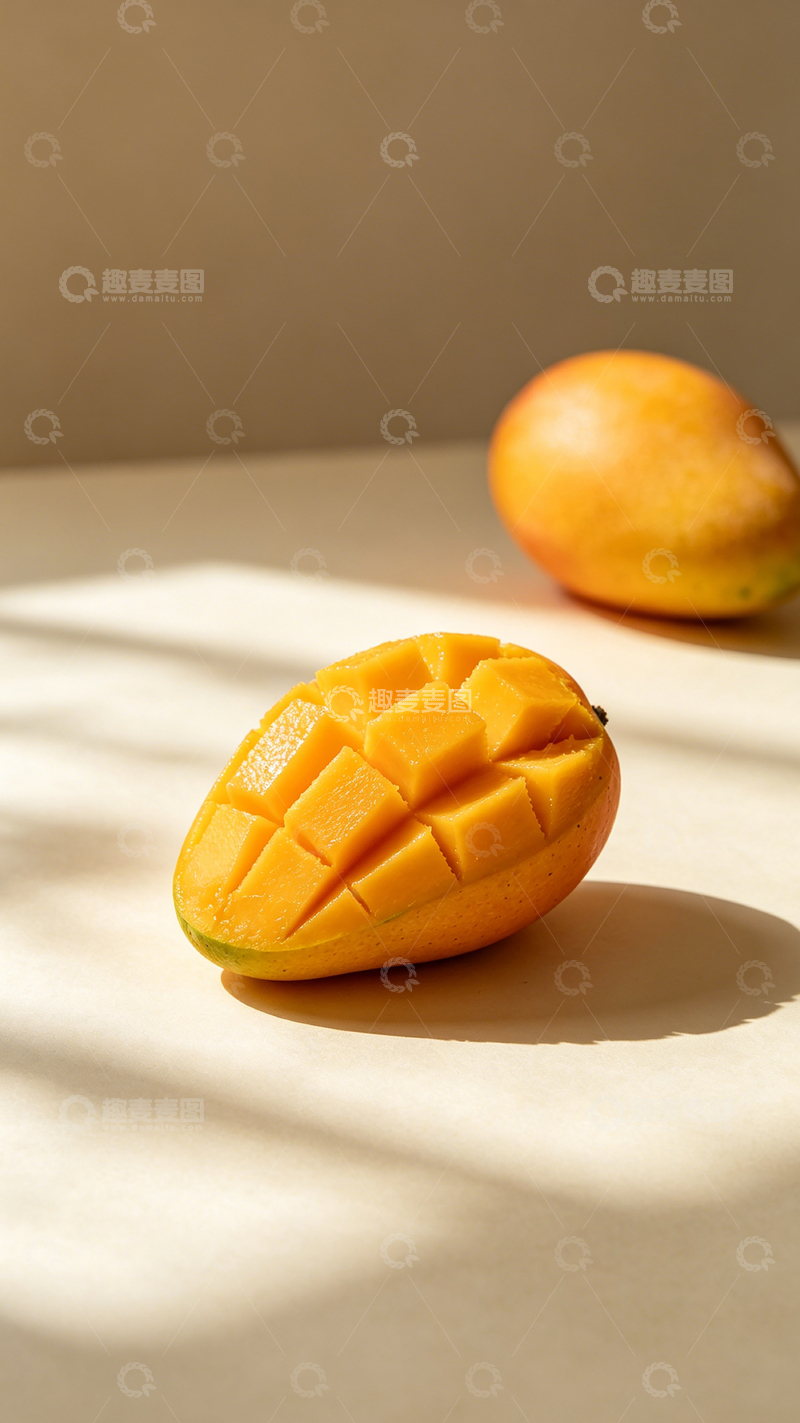 高清大图下载【趣麦麦图】光影芒果美食摄影