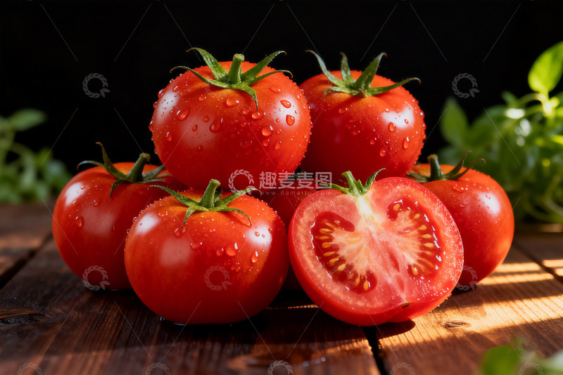 高清大图下载【趣麦麦图】新鲜番茄实拍生鲜食材1