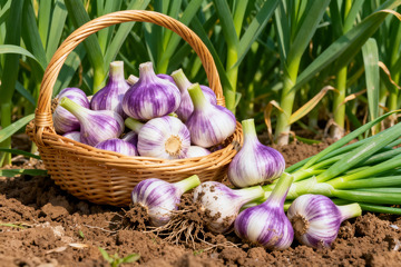 新鲜大蒜，现挖鲜蒜生鲜