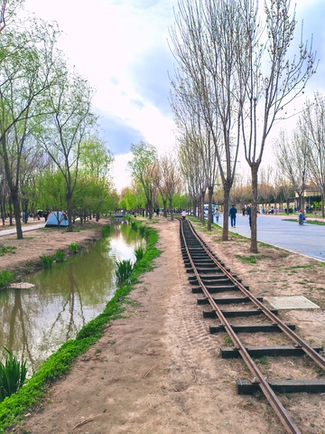 春游公园小铁路景观