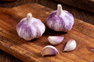 新鲜干大蒜，厨房调味食材特写1