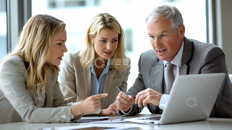 高清大图下载【趣麦麦图】商务会议讨论职场合作