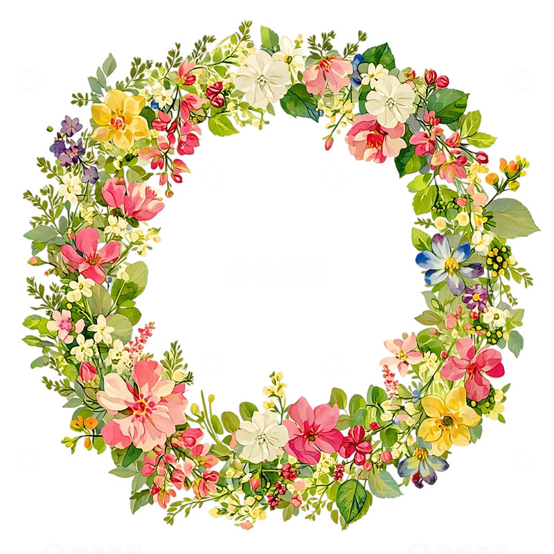 高清大图下载【趣麦麦图】花环梦境缤纷盛放
