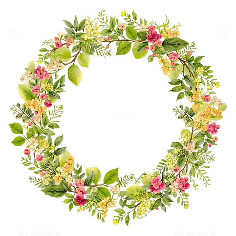 高清大图下载【趣麦麦图】花环缔造的梦幻花海奇境