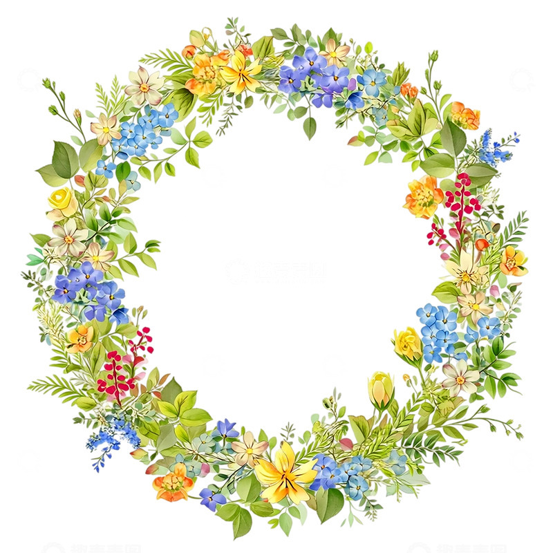 高清大图下载【趣麦麦图】花环奇境中的梦幻之舞