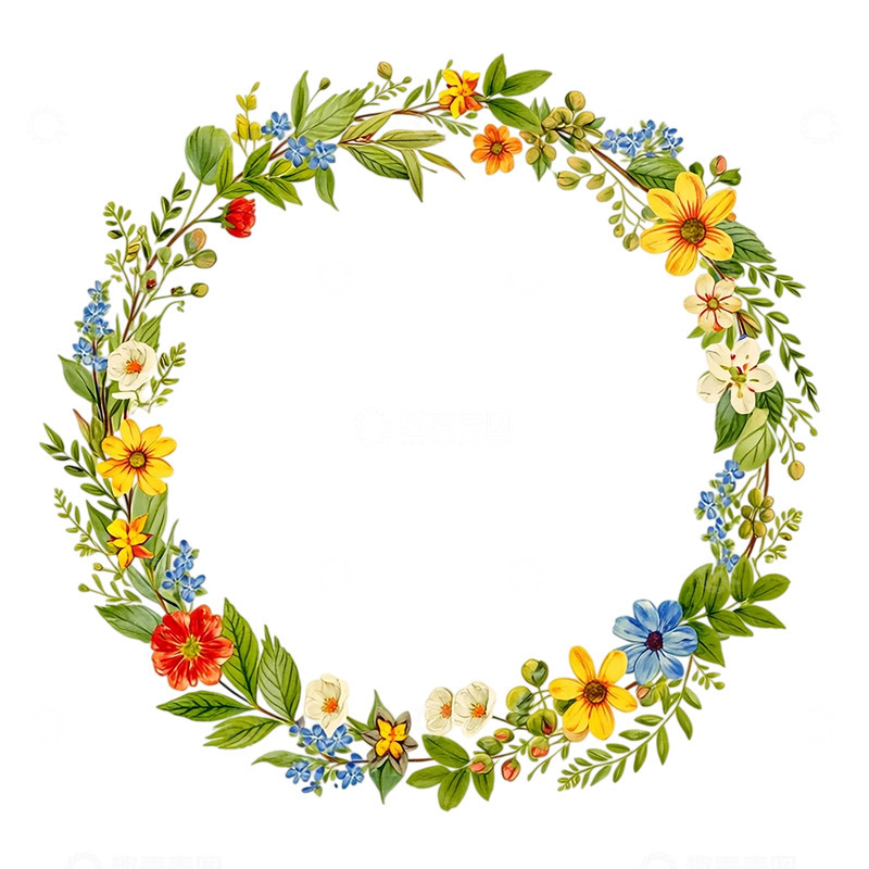 高清大图下载【趣麦麦图】花环的诗意梦境纱巾般缠绕