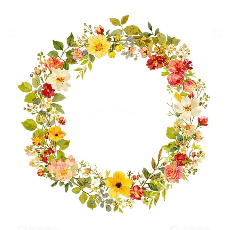 高清大图下载【趣麦麦图】花环的梦幻花海奇观