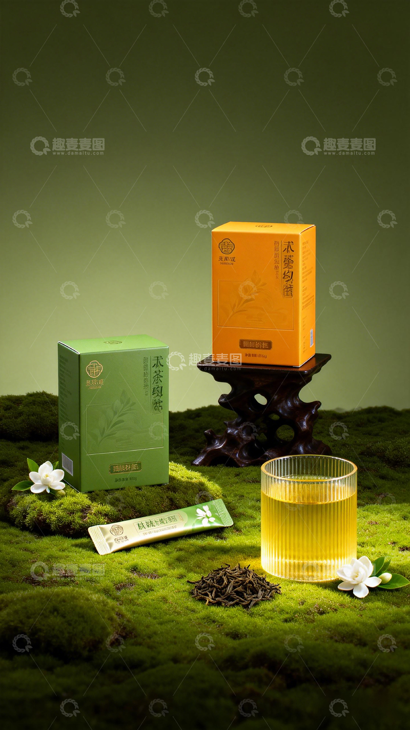 高清大图下载【趣麦麦图】茶叶静物摄影素材