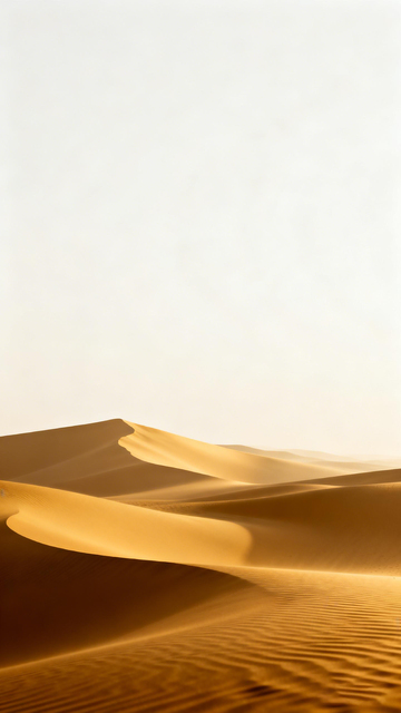 沙漠金色沙丘风光摄影图片