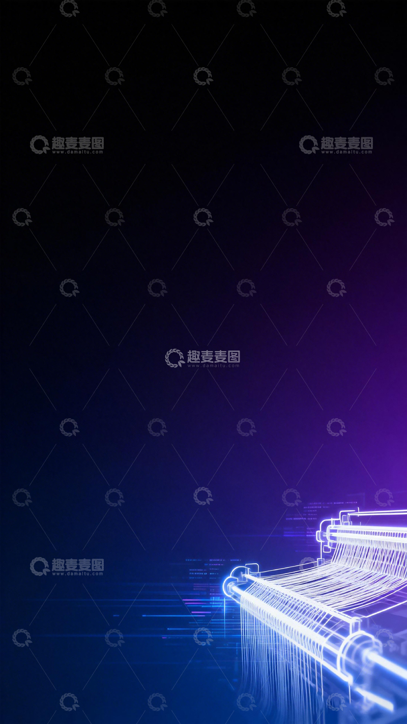 高清大图下载【趣麦麦图】未来科技感线条物体背景