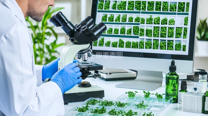 高清大图下载【趣麦麦图】科研实验室植物研究